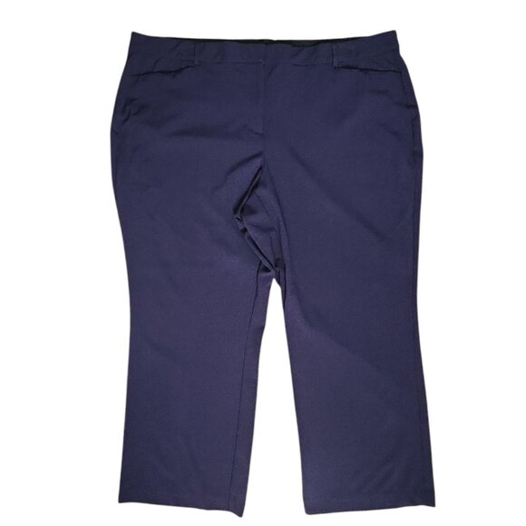 Lane Bryant Pants Womens Plus Size 28 Solid All Blue The Houston Comfort Waist - Picture 1 of 5